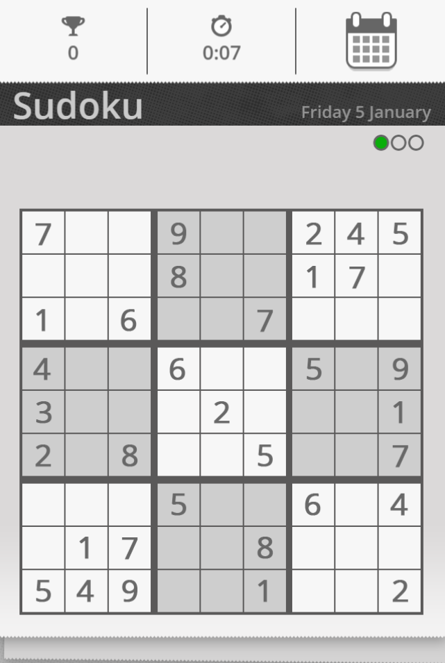 The daily Sudoku game