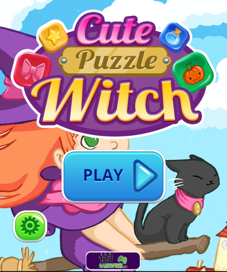 Cute Puzzle Witch 🕹️ Jogue no Jogos123