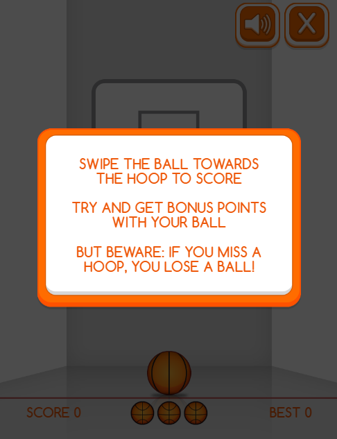 game Swipe basketball
