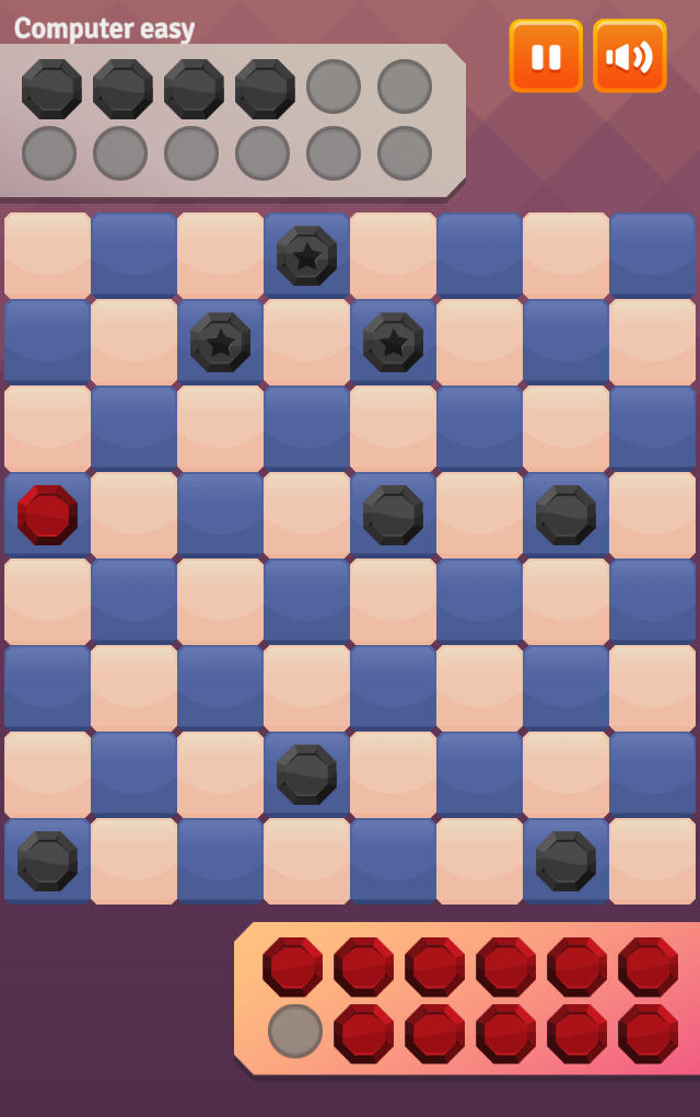 Game Two player checkers